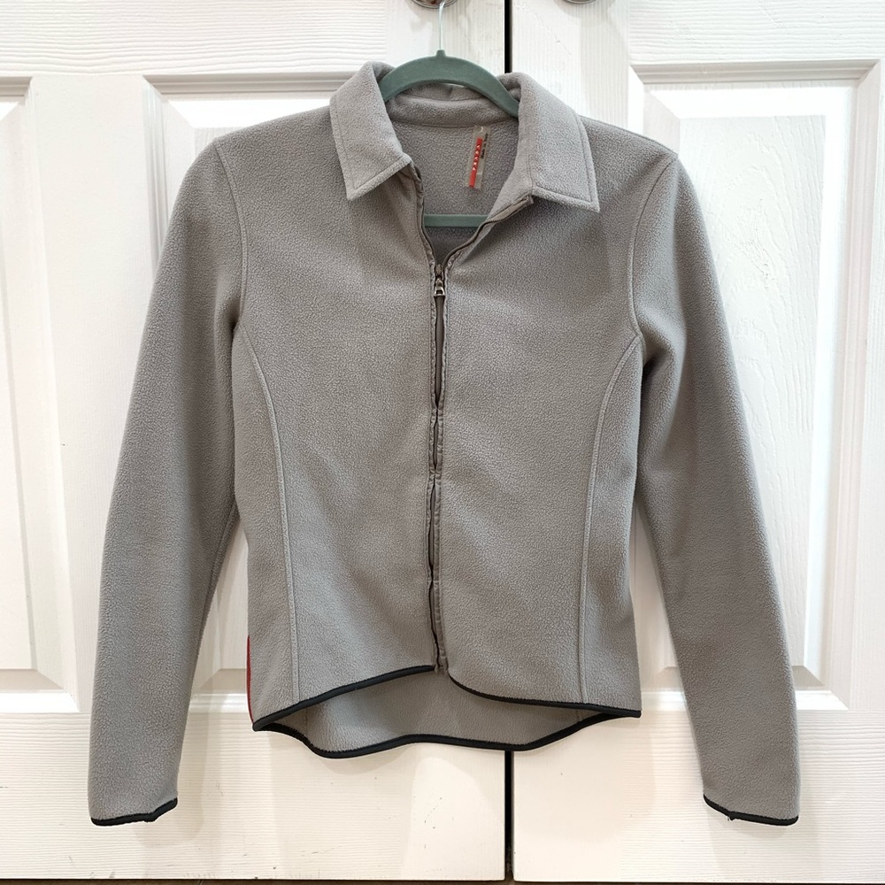 Authentic Prada Zip Up Sweater